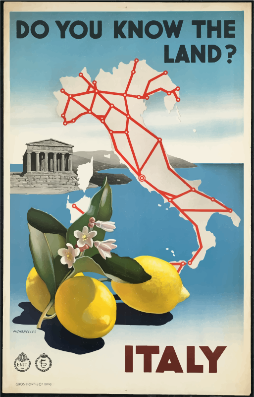 Vintage Travel Poster Italy 2