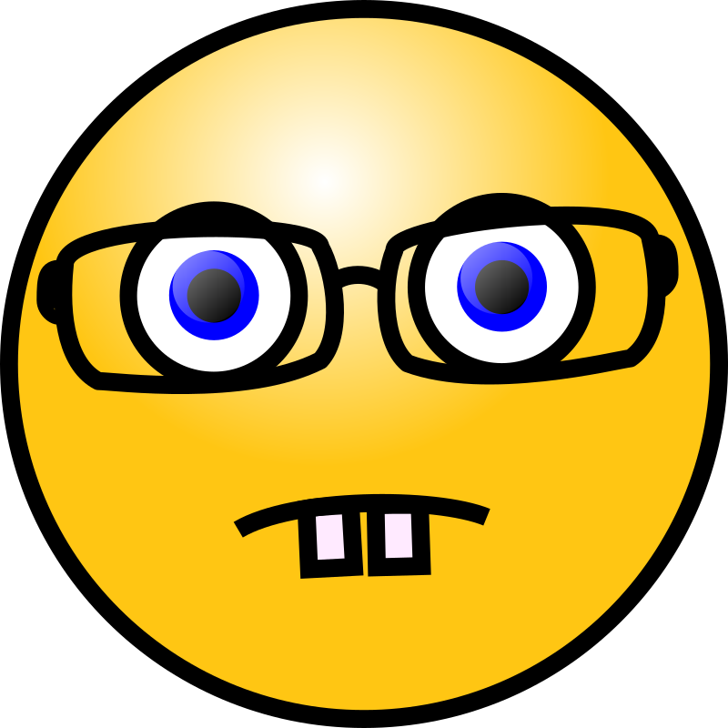 Emoticons: Nerd face