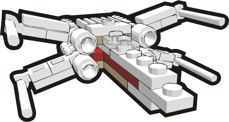 Clip is a Brick - Star Wars X-Wing, set 4484