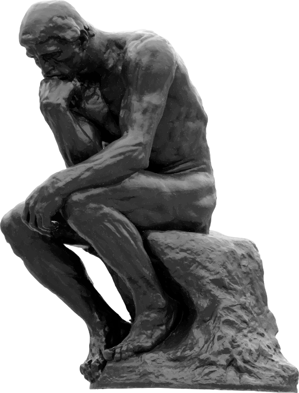 The Thinker Grayscale