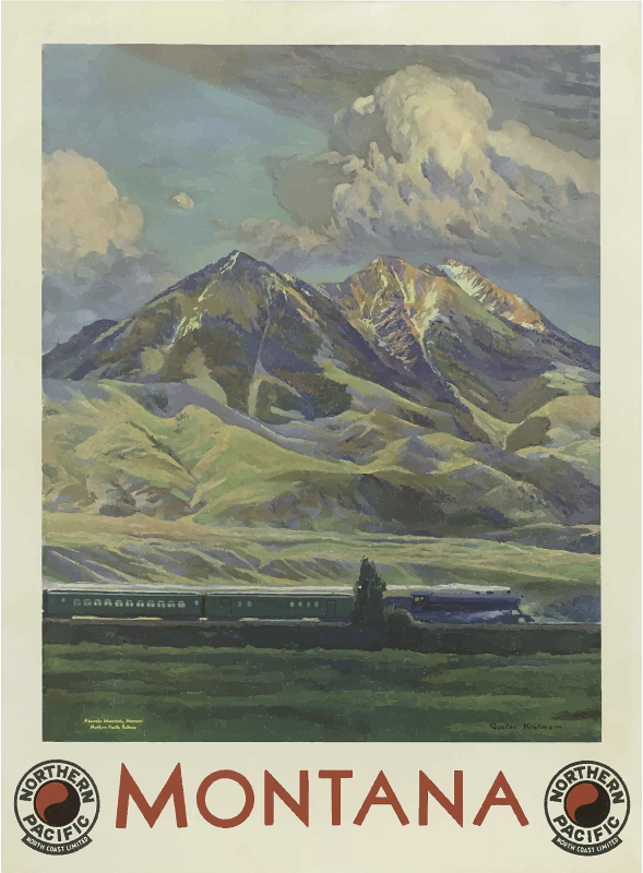 Vintage Travel Poster Montana 3