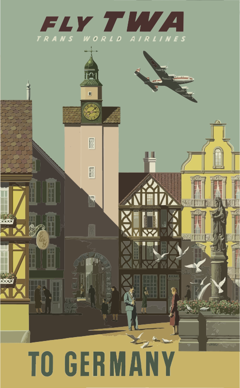 Vintage Travel Poster Germany