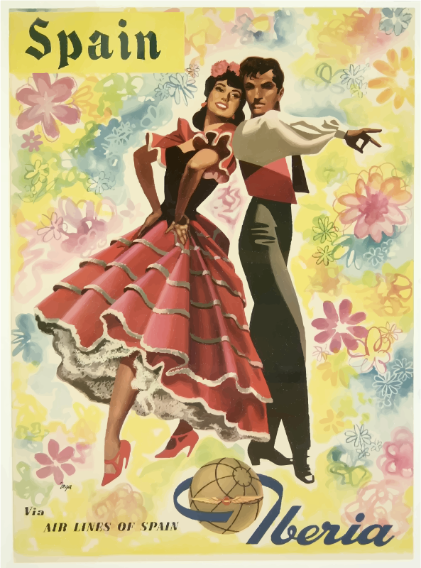 Vintage Travel Poster Spain 2