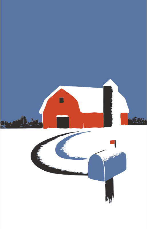 Snowy Barn