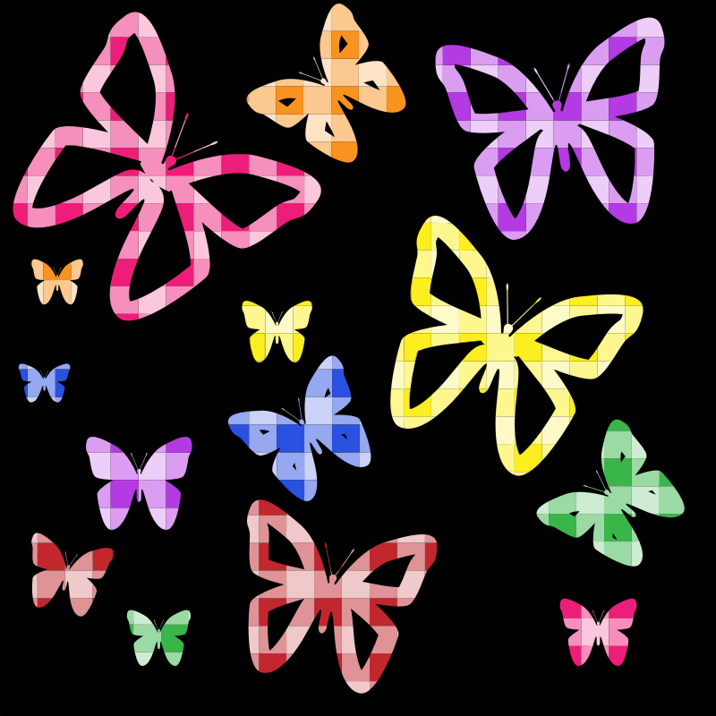 Colorful Butterflies Wallpaper