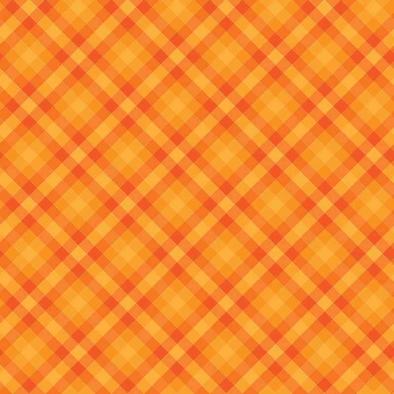 Orange Gingham Checkered Background