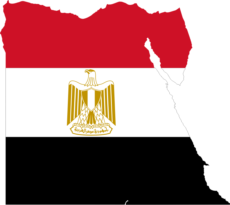 Egypt Flag Map