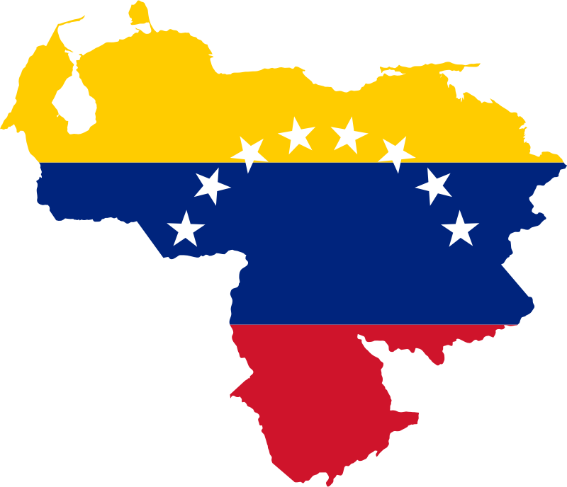 Venezuela Flag Map