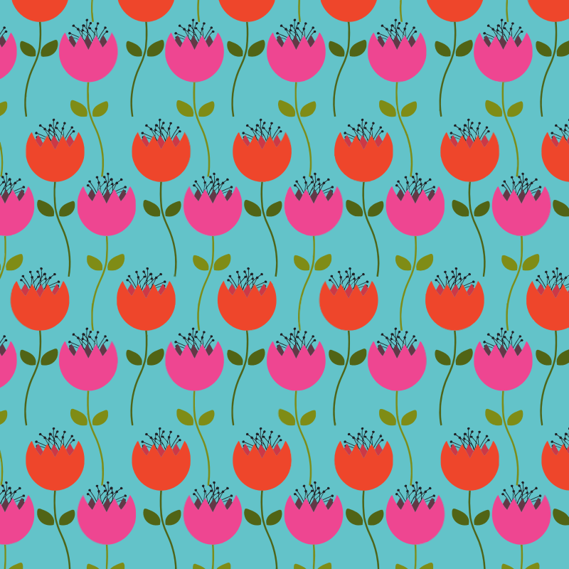 Tulips Floral Pattern