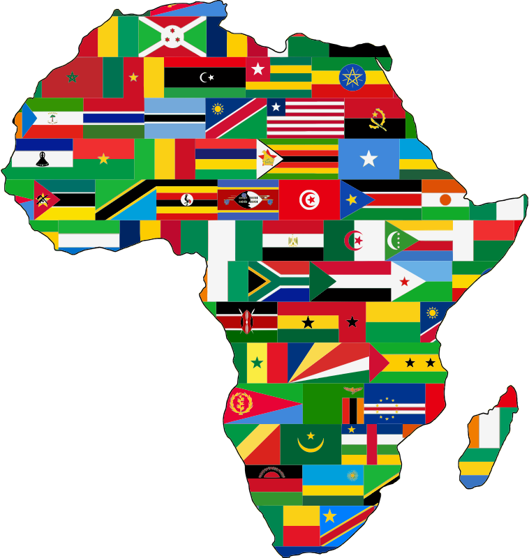 Africa Flags Slimmed Down