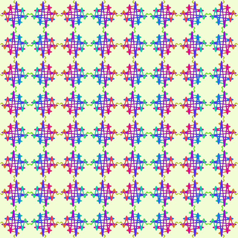 Crossed helices pattern