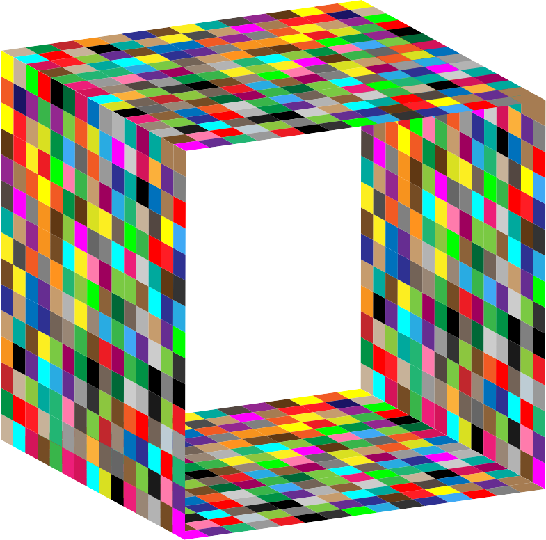 3D Multicolored Box