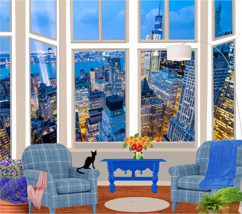 Fictional Apartment In A Skyscraper