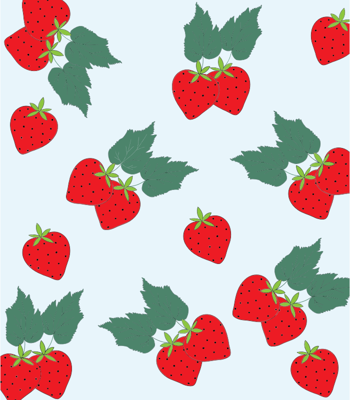 Strawberry Pattern Background