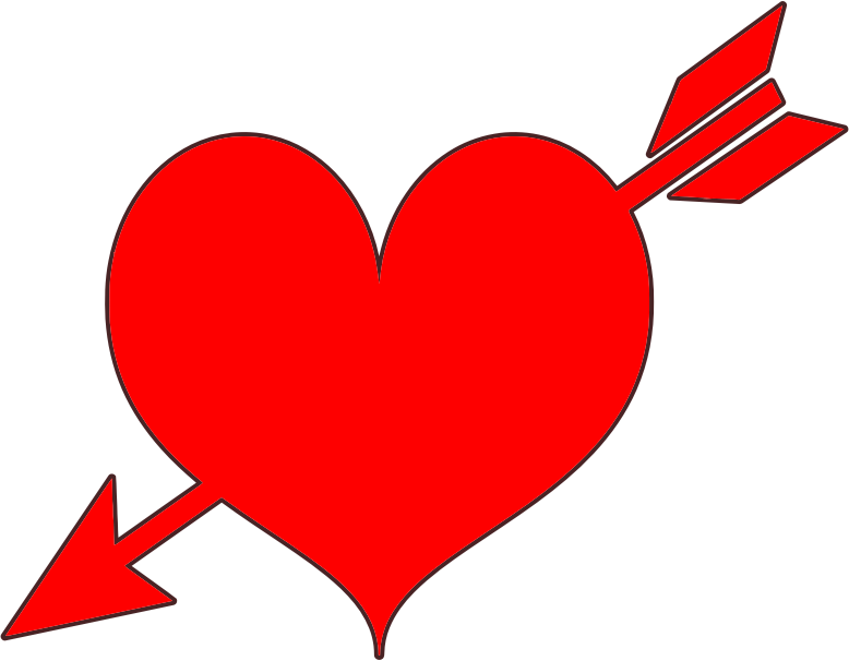 Red Heart Arrow