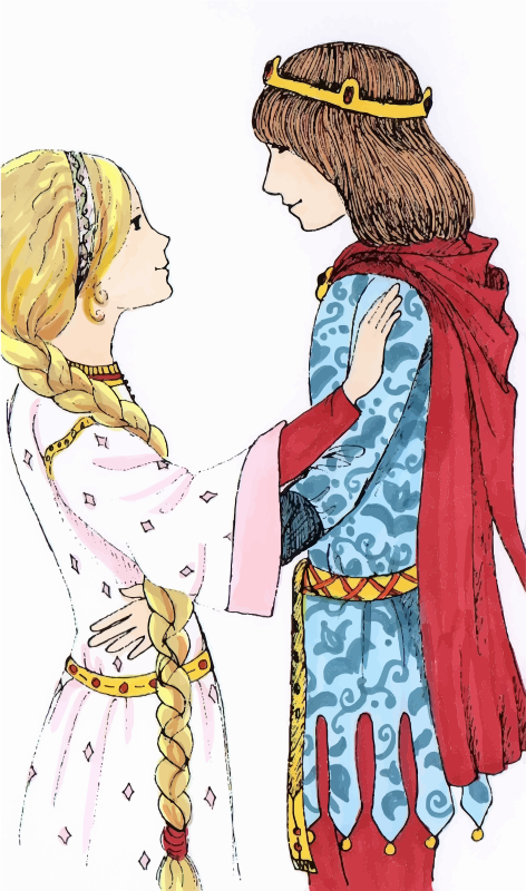 Princess And Prince Illustration