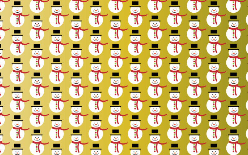 Snow Man Seamless Pattern