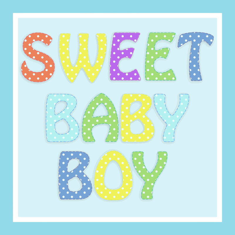 Sweet Baby Boy Typography