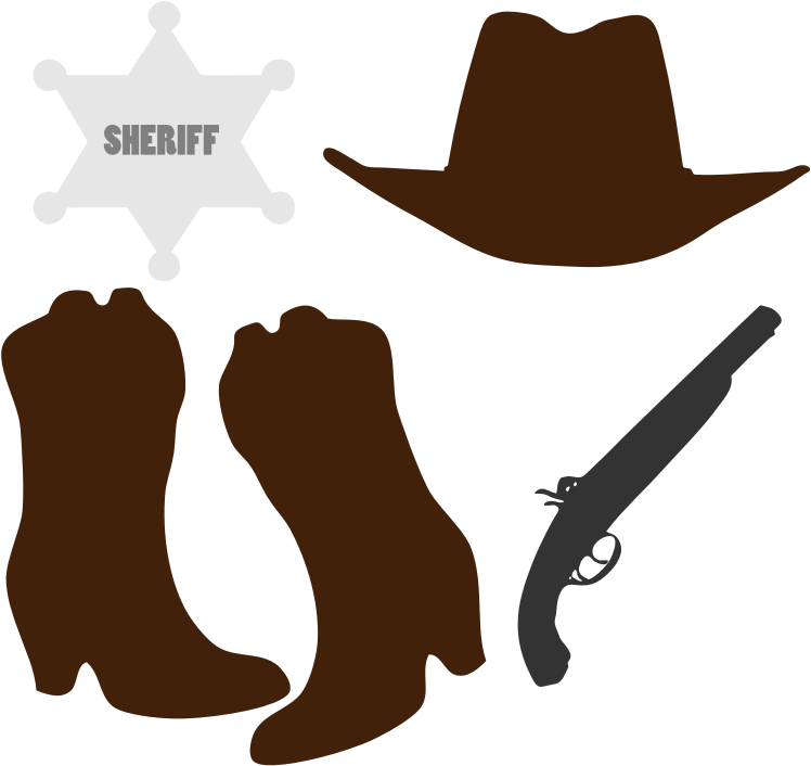 Cowboy Clothing And Accessories - Openclipart