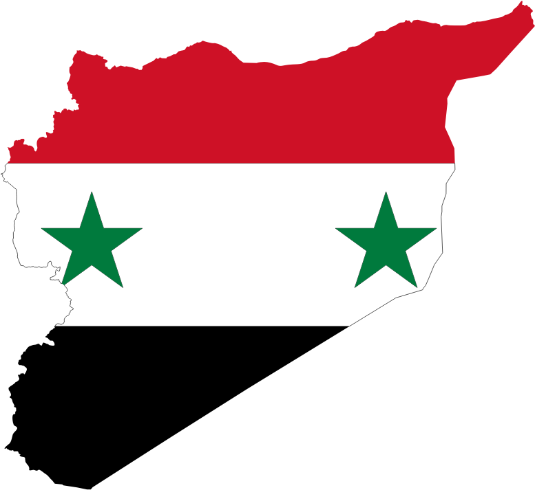 Syria Map Flag