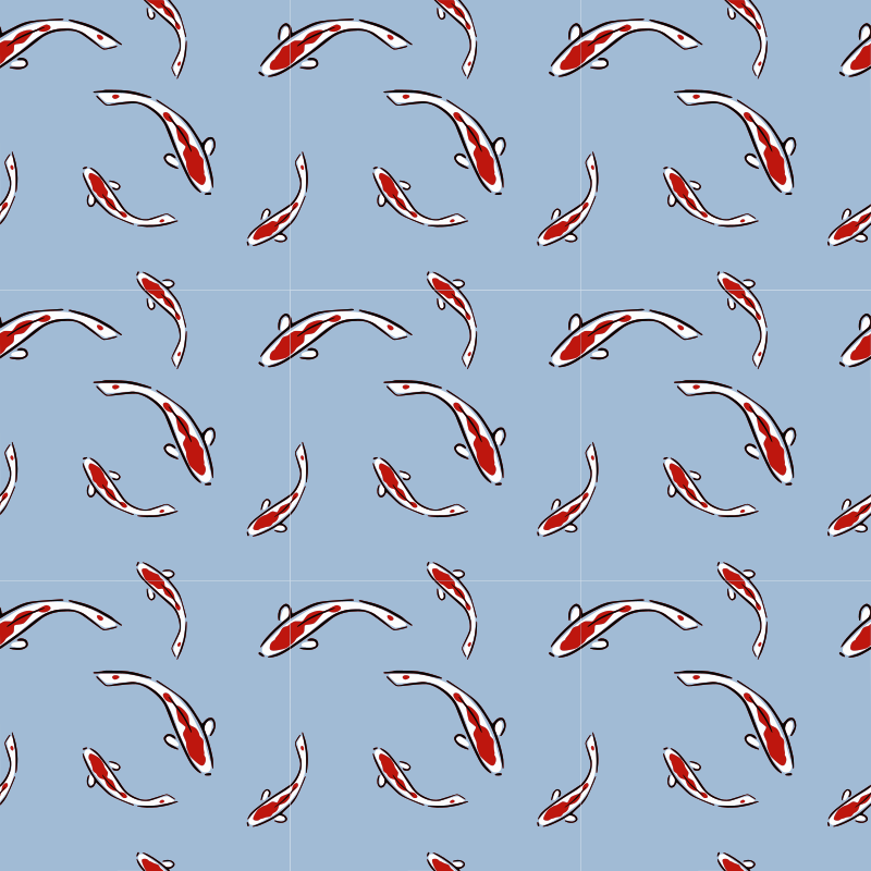 Koi carp seamless pattern