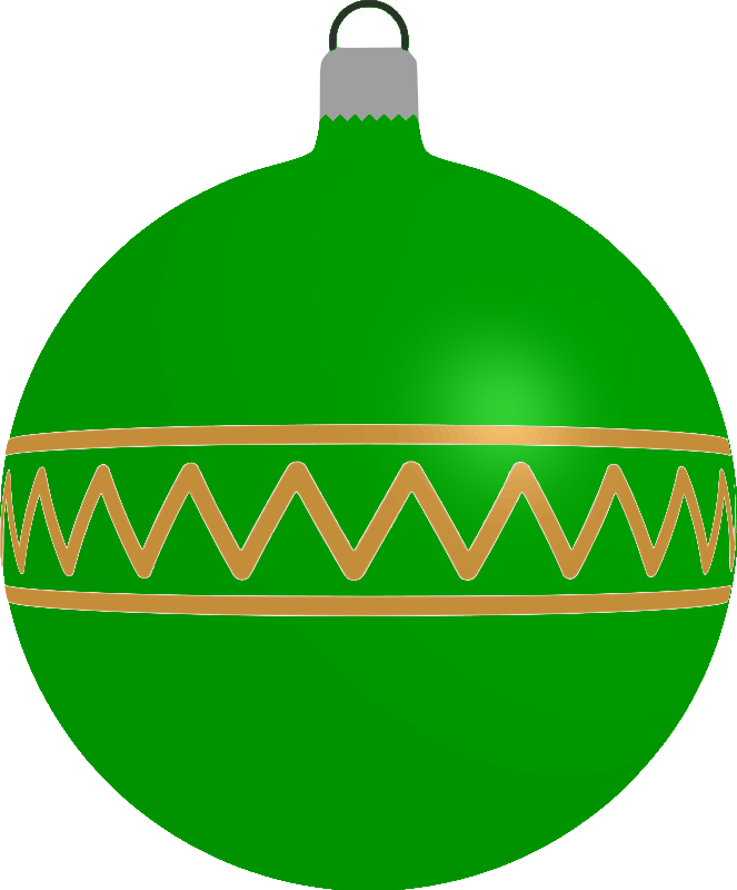 Patterned bauble 1 (green)
