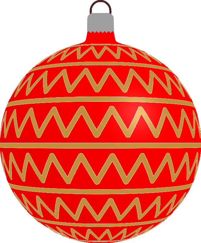 Patterned bauble 2 (red)