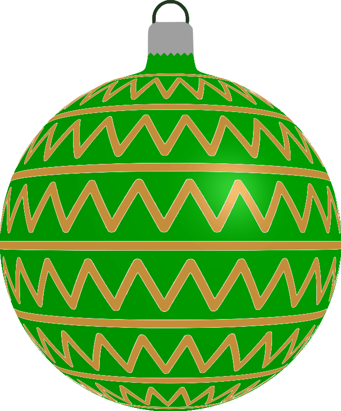 Patterned bauble 2 (green)