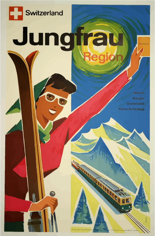 Vintage Travel Poster Switzerland 4