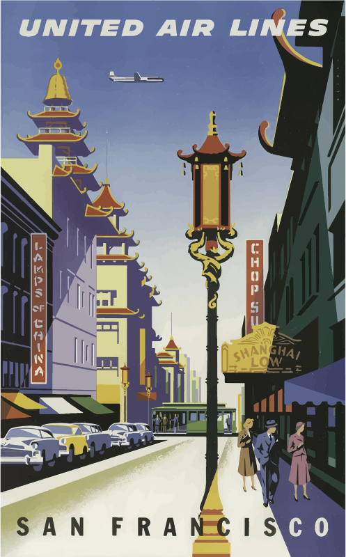 Vintage Travel Poster San Francisco 5