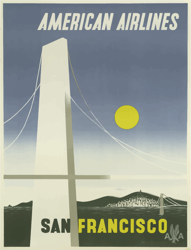 Vintage Travel Poster San Francisco 6