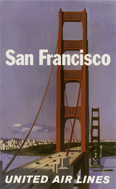Vintage Travel Poster San Francisco 7