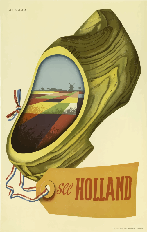 Vintage Travel Poster Holland