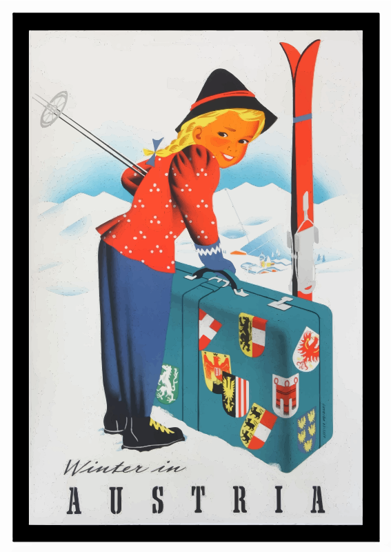 Vintage Travel Poster Austria 2