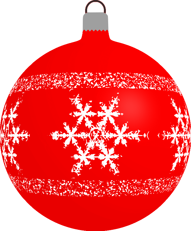 Patterned bauble 4 (red) - Openclipart