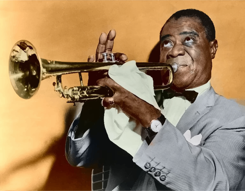 Louis Armstrong Restored Color