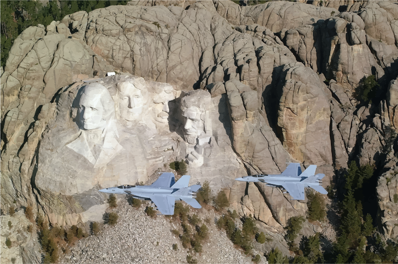 Mount Rushmore National Memorial Two Hornets