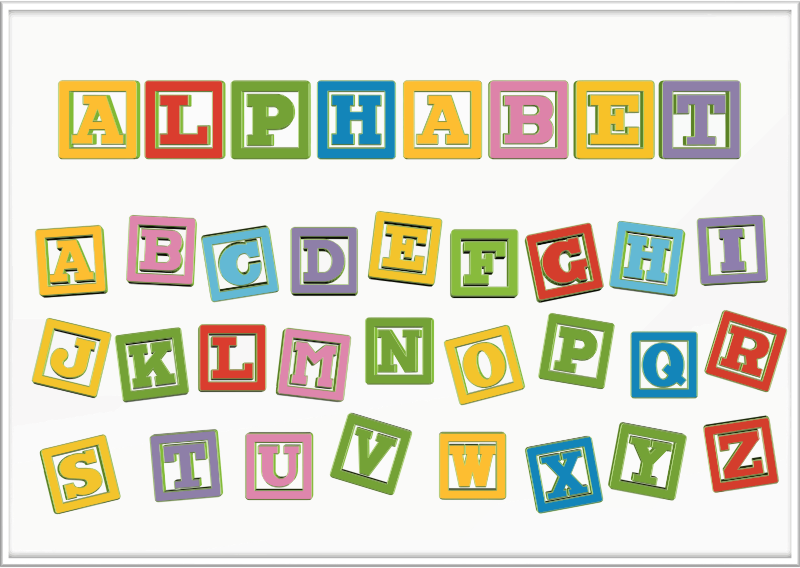 Alphabet Letter Blocks - Openclipart