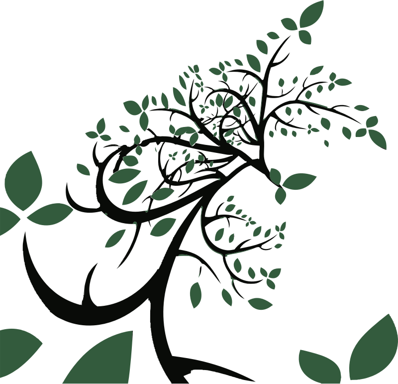 Stylized Tree With Leaves