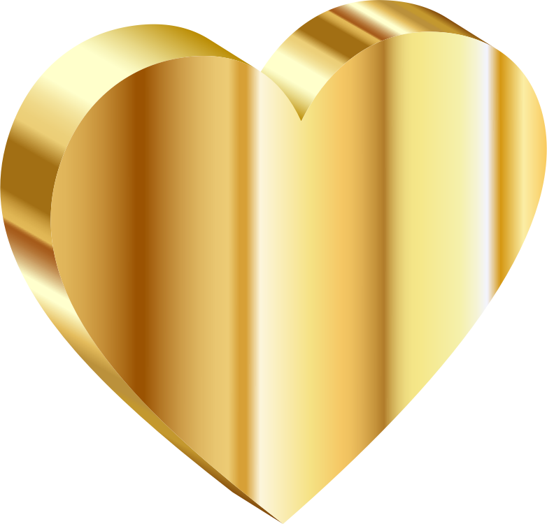 3D Heart Of Gold