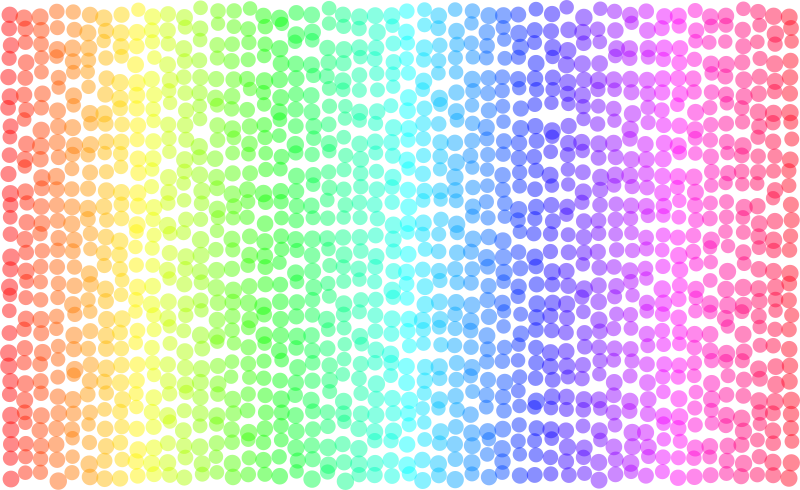 Rainbow circles pattern 01