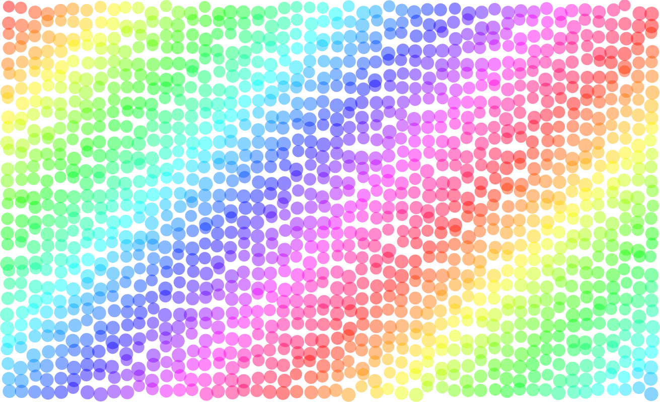 Rainbow circles pattern 02