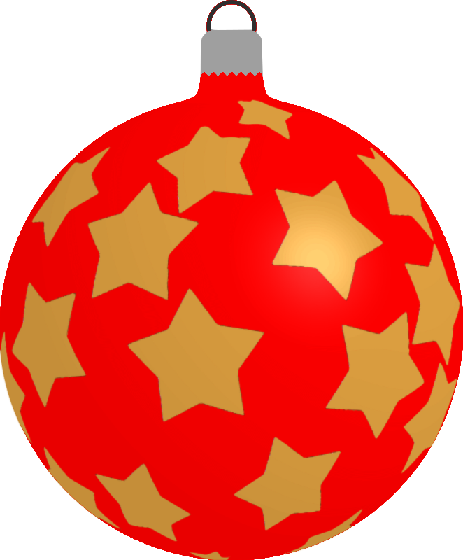 Patterned bauble 5 (red)