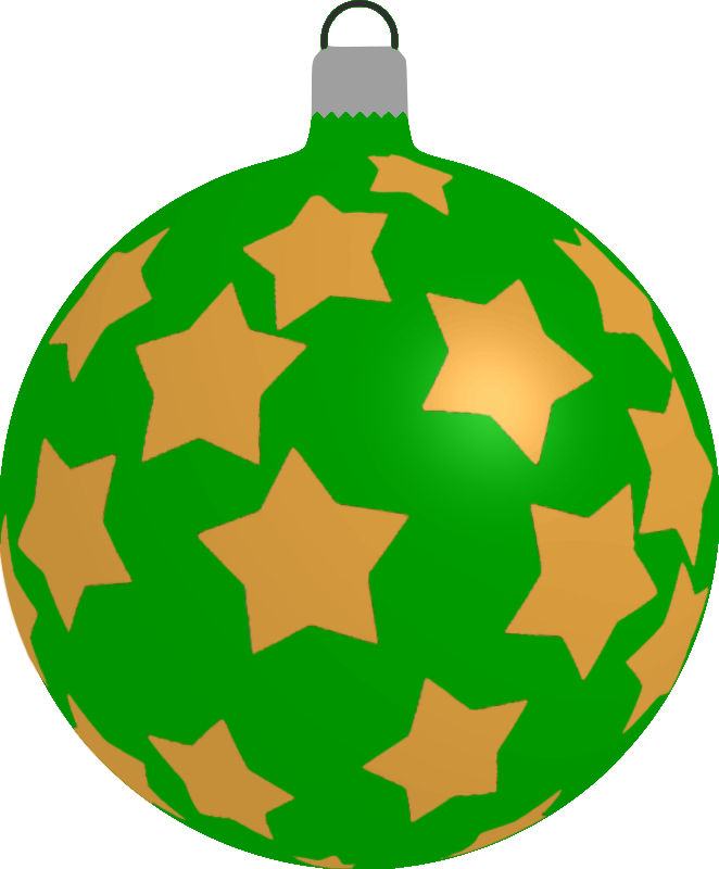 Patterned bauble 5 (green)