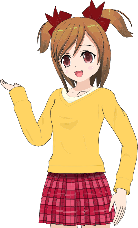 Teenage Anime Girl - Openclipart