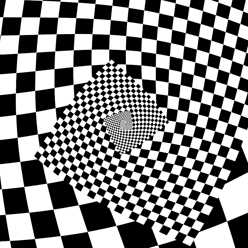 Droste Checkered Spiral