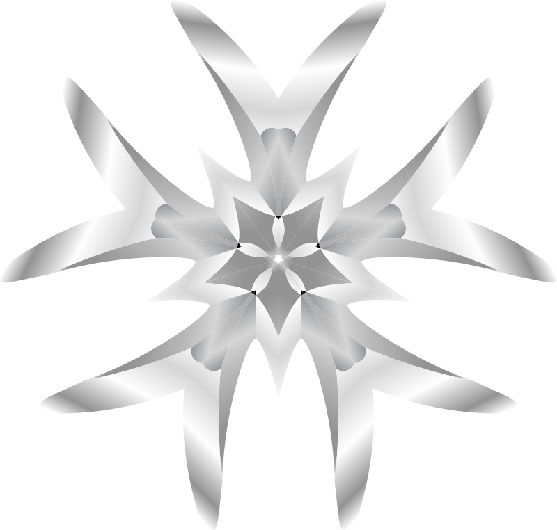 Grayscale Flower