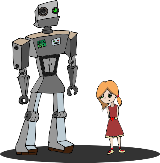 Girl And Robot