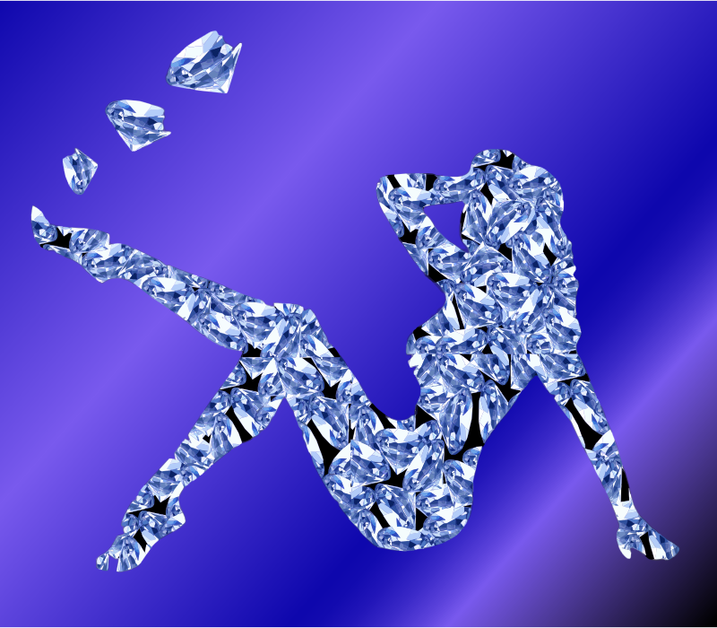 Diamond Woman With Background