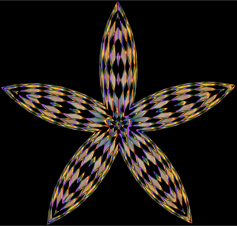 Checkered Flower Shape 2